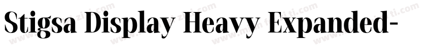 Stigsa Display Heavy Expanded字体转换